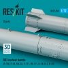 RESKIT RS72-0590 B83 nuclear bombs (2 pcs) (F-15E, F-16, F/A-18, F-111, FB-111, B-1B, B-2, B-52) (3D Printed) (1/72)